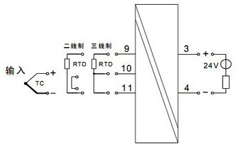 單路熱電偶/熱電阻輸入，單路輸出（一進(jìn)一出）