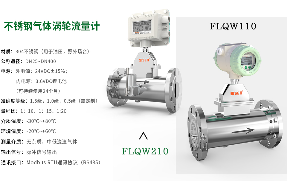 FLQW系列不銹鋼氣體渦輪流量計(jì)-廠(chǎng)家